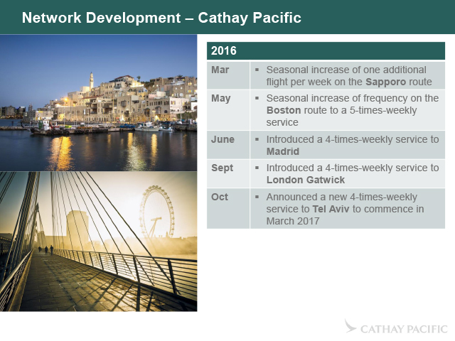 Cathay Pacific Airways Limited 2016 Annual Results Analyst Briefing